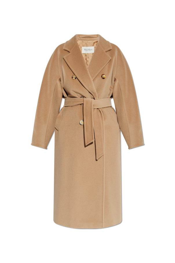 コート MAX MARA Woman Coat Camel 2521018011600 001 Max Mara Studio Limone wool and cashmere coat for women